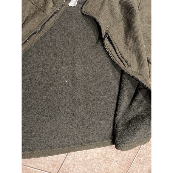 Carhartt Jacket Mens XXL Olive Green Full Zip Fleece Work Outdoor J173 OLV Hikin - Picture 5 of 6